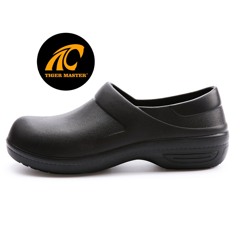 No-Lace Anti-Skid Oil Resistant White Soft EVA Kitchen Shoes Chef Men Waterproof