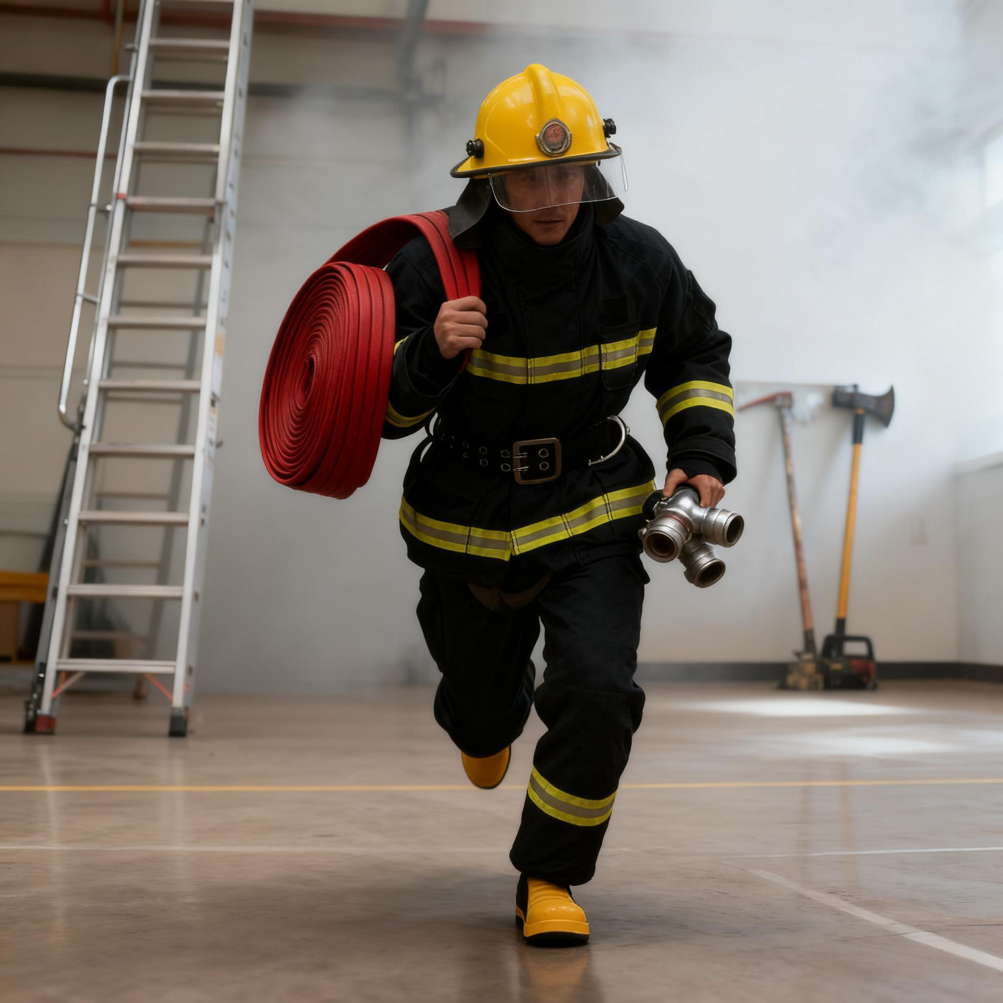 High Protection Firefighter Boots Advanced Heat and Flame Resistance Fire-resistant Rain Boots