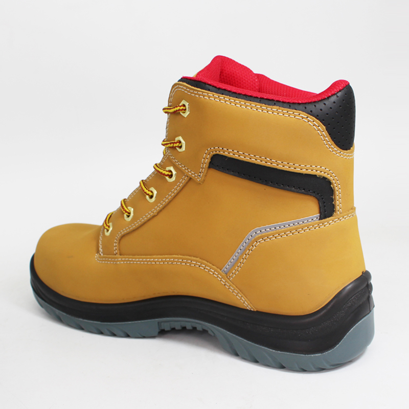 Mens Safety Work Shoess Steel Toe Cap Industrial Boots Genuine Leather