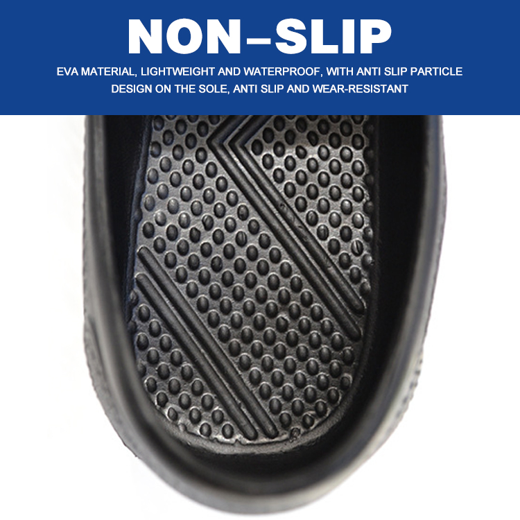 Lightweight Anti-Skid Waterproof Rain Boot Safety EVA Foam Kitchen Chef Shoes