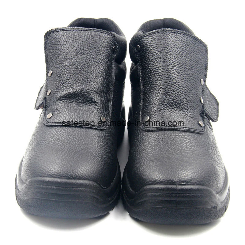 CE Black Men′ S Ankle Genuine Leather Steel Toe Cap Anti Static Oil Resistant Cheap Welder Work Safety Boots Manufacture