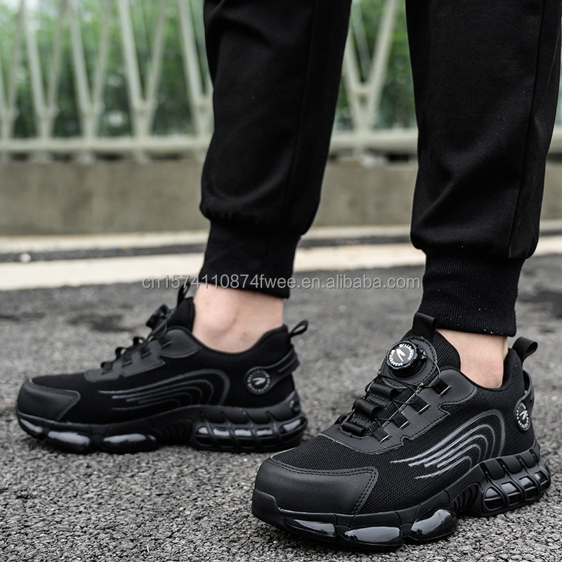 Factory Custom Steel Toe Puncture-Resistant Slip-Resistant Safety Shoes Unisex for Midsole Rubber Outsole Work Style for