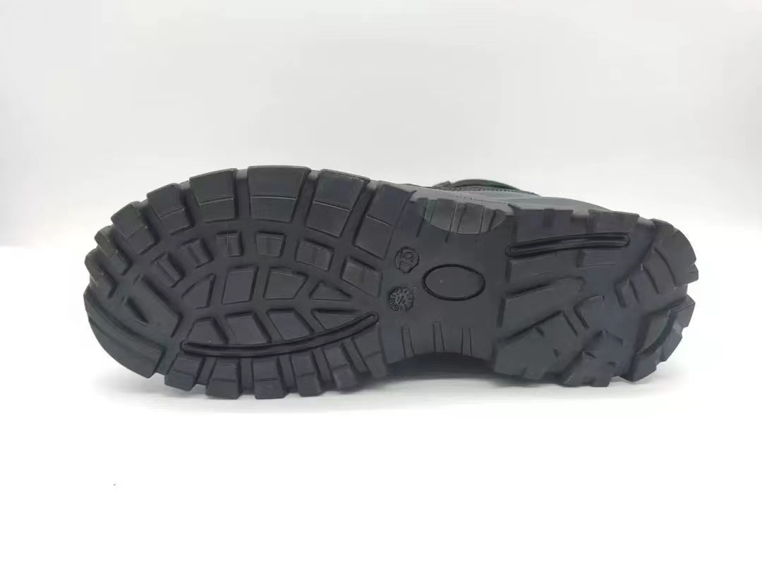 Armor Puncture-Resistant Slip-Resistant Steel Toe Black Leather Safety Shoes Boots