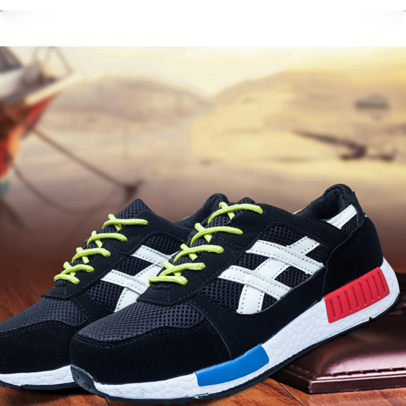 Lightweight Breathable Steel Toe Safety Sneakers for Men