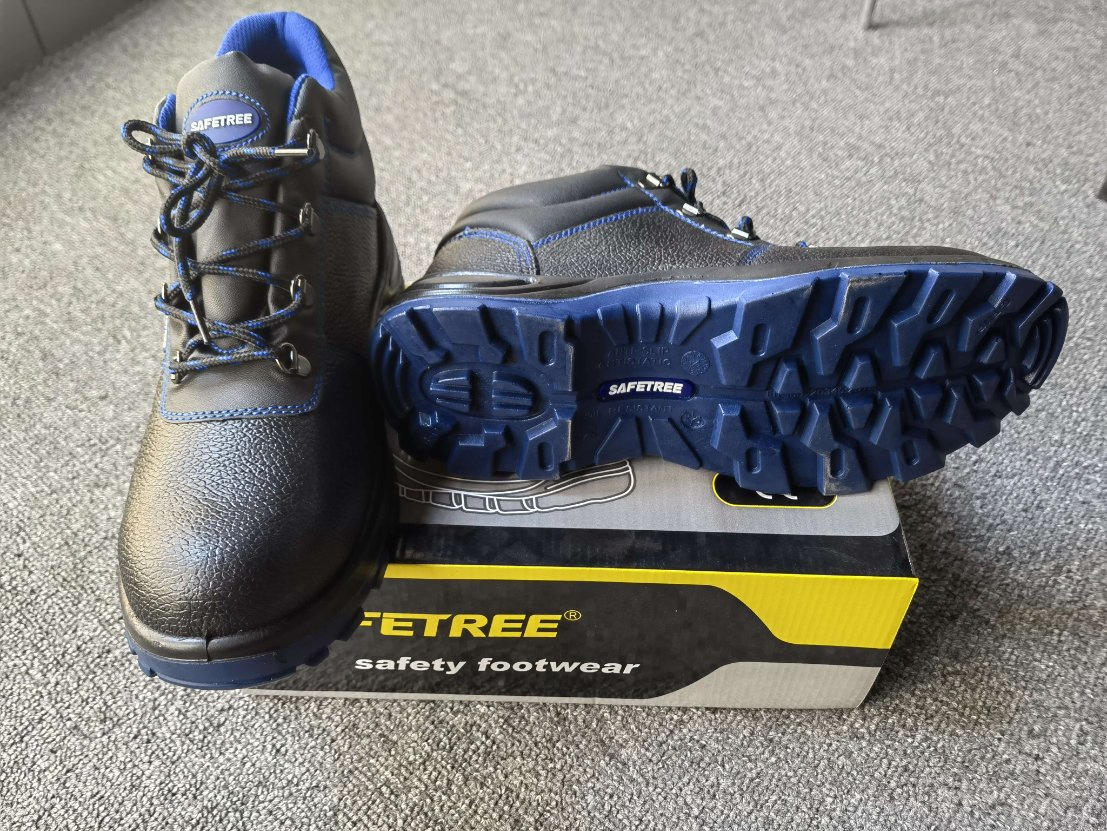 Safetree PPE Industrial&Construction Embossed Leather Safety Boot CE En20345 with Steel Toe