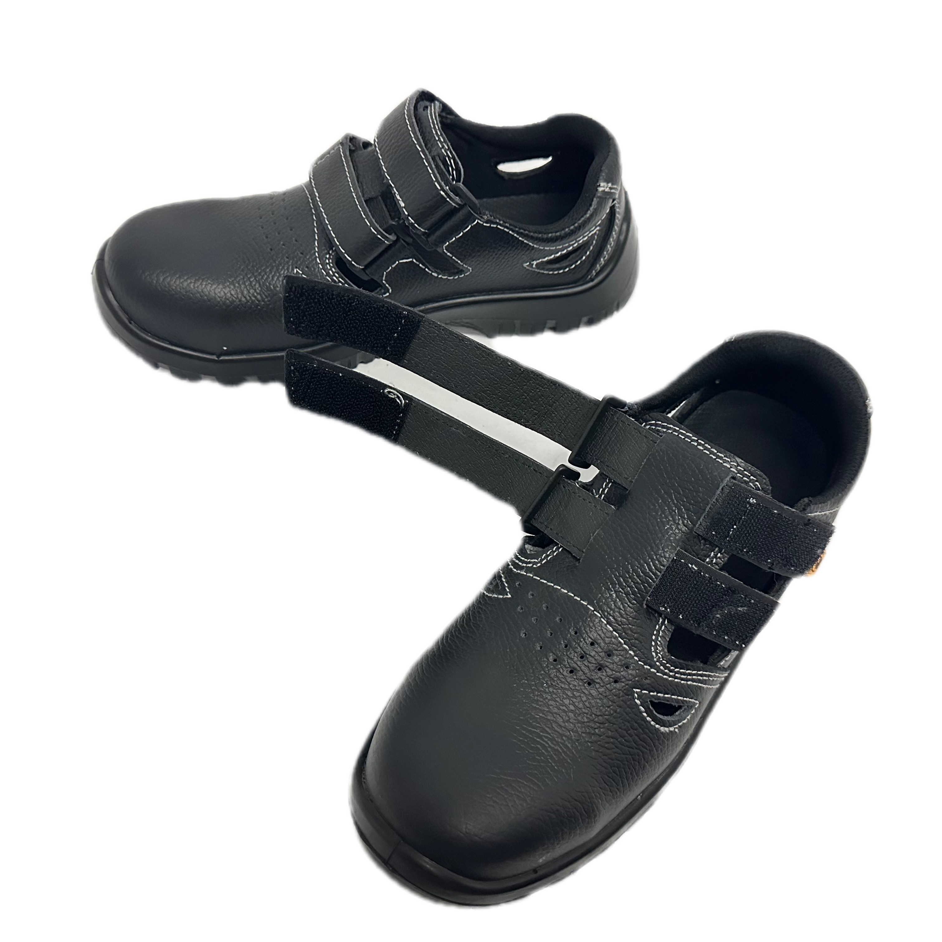 Breathable Open and Sandals Safety Shoes for Summer Steel Toe Safety Shoes for PU ESD Work Shoes Protective Sandal