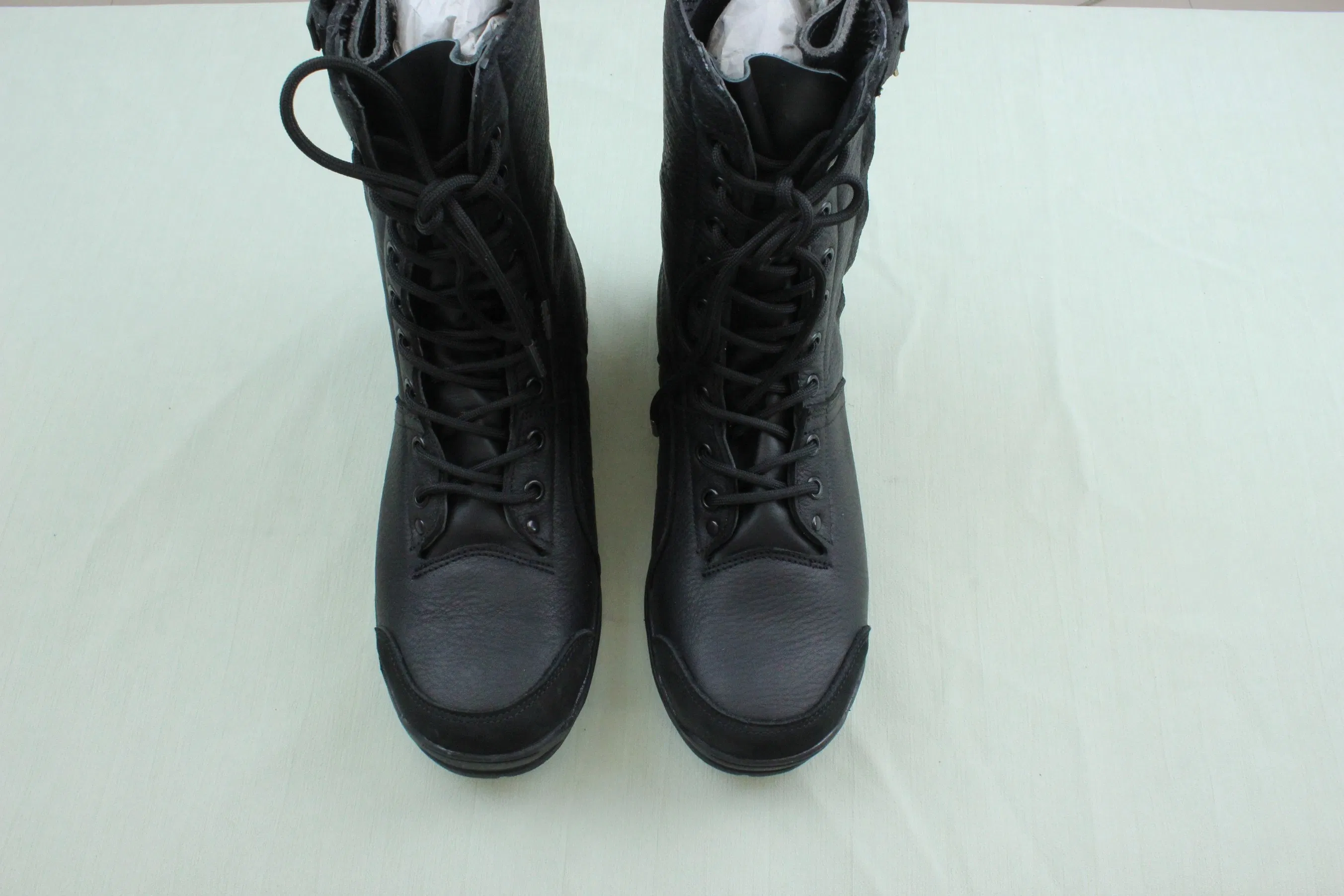 Black Oil Acid Chemical Slip Resistant Waterproof Steel Toe Puncture Proof Reflective Firemen Rubber Boots Fire Fighting Boots with CE