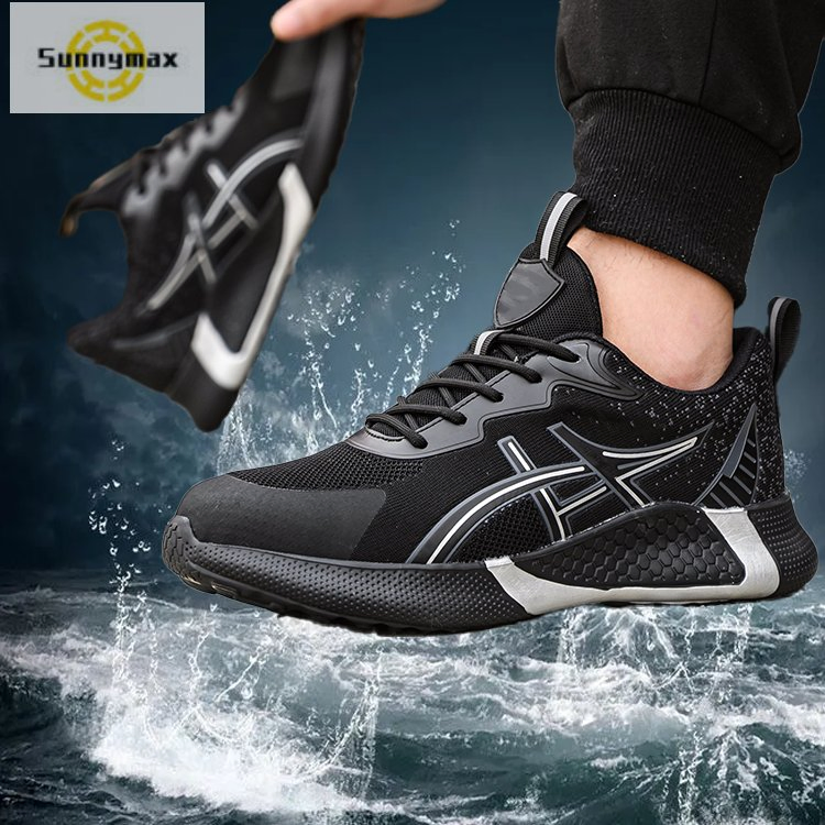 Lightweight Safety Sneakers with Woven Design for All-Day Wear