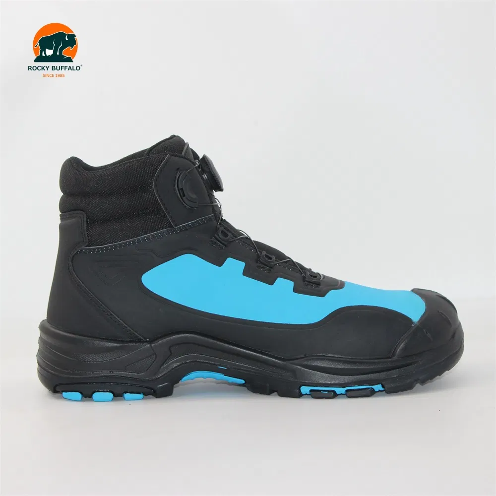 Rocky Buffalo Non-Slip Oil Resistant Rubber Outsole Anti Static Composite Toe New Design Sport Safety Shoes with Rutary Buckle