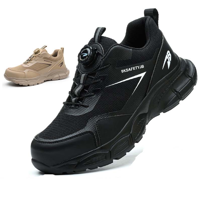 Soft-Soled Knob Sports Safety Shoes for Work Anti-Smashing Anti-Piercing Breathable and Protective for Factory Use Rotating