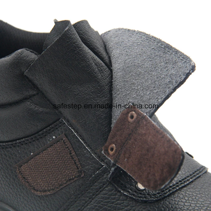 CE Black Men′ S Ankle Genuine Leather Steel Toe Cap Anti Static Oil Resistant Cheap Welder Work Safety Boots Manufacture