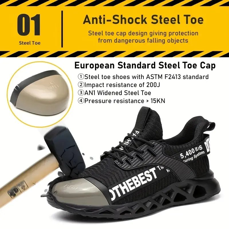 Dinggu Frontrunning High Quality Composite Sport Light Weight Fashionable Industrial Price Work Steel Toe Men Brand Safety Shoes