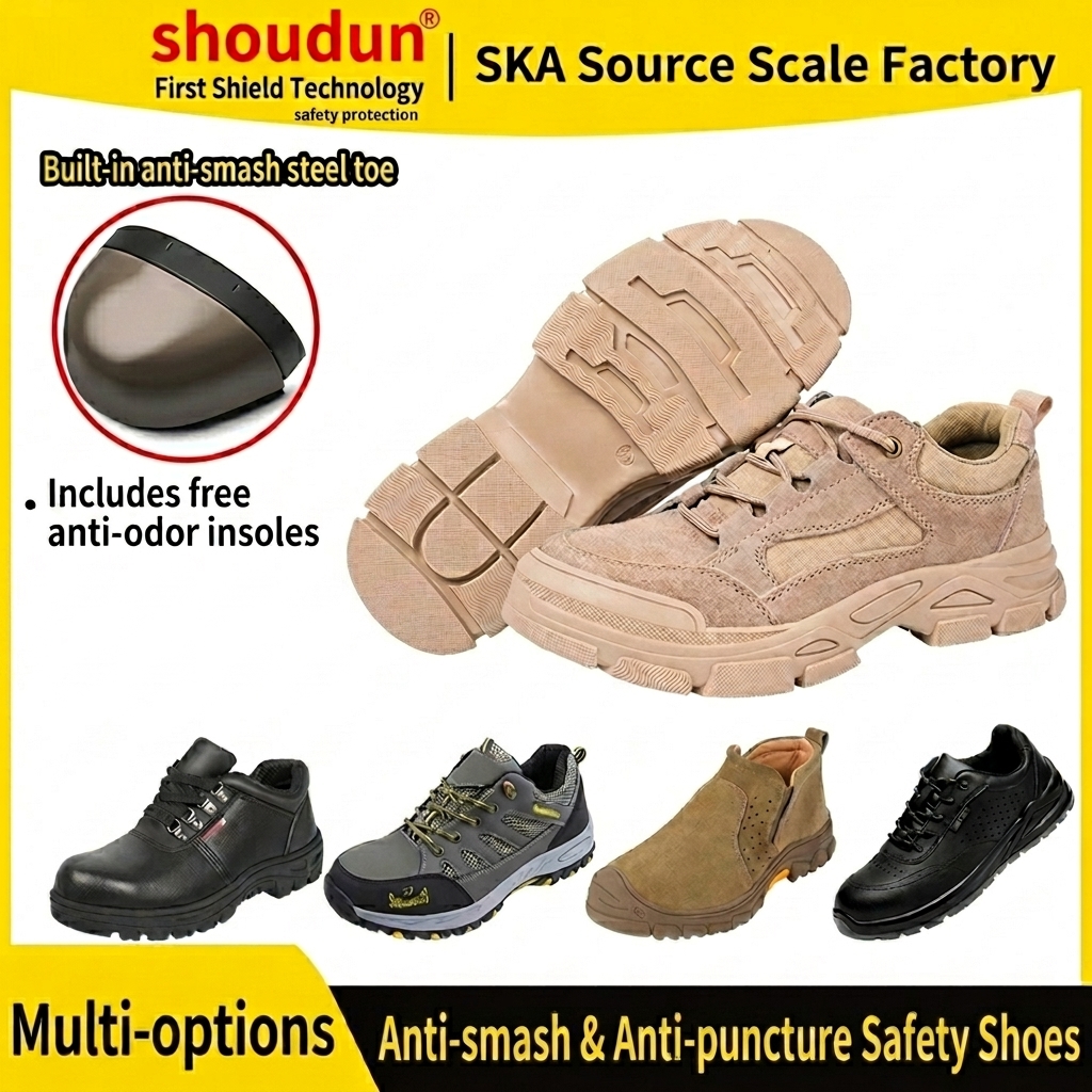 Labor Protection Shoes Anti-smashing Anti-piercing Industrial Non-slip Wear-resistant Construction Safety Shoes
