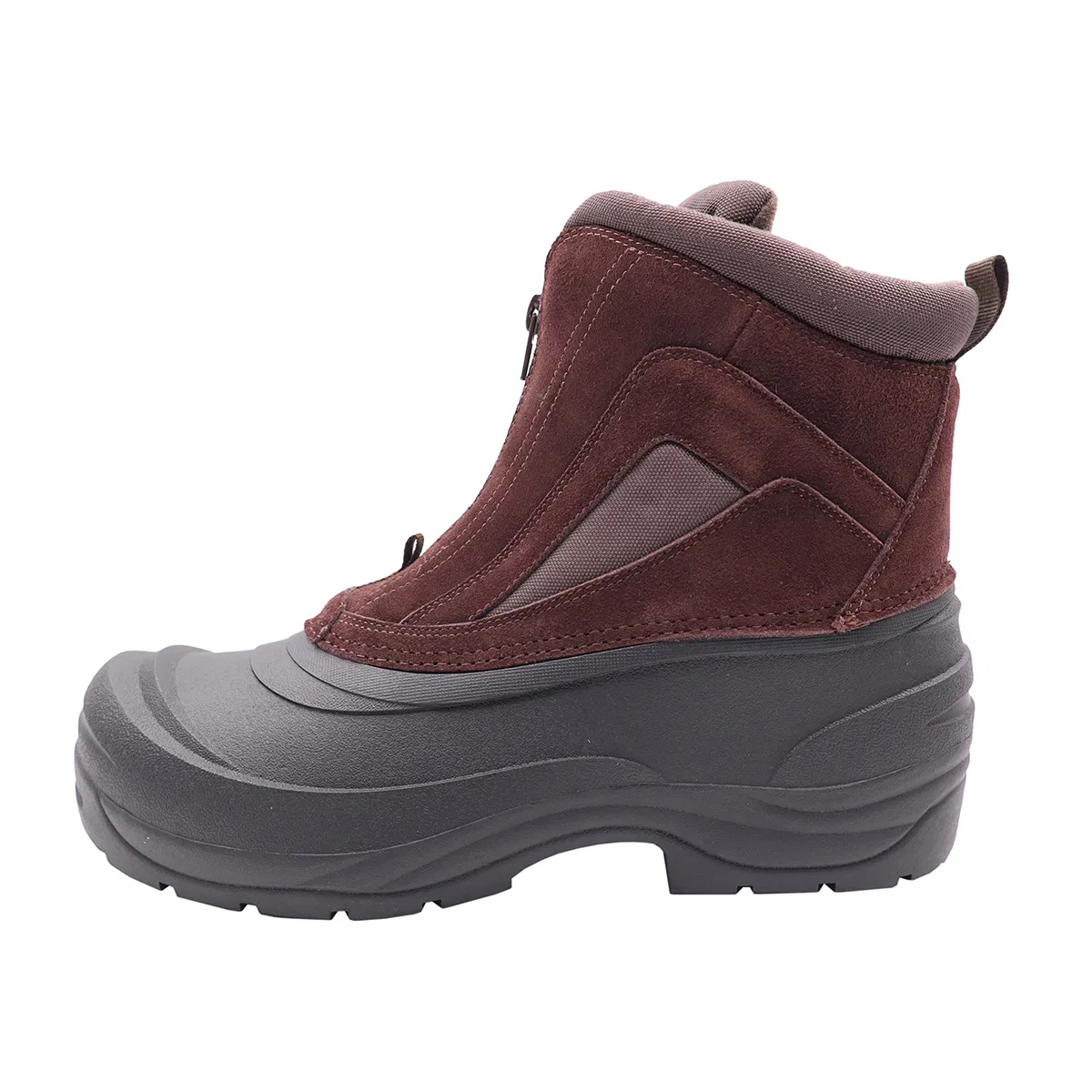 Black Industrial Leather Men Safety Shoes Construction Safety Work Boots
