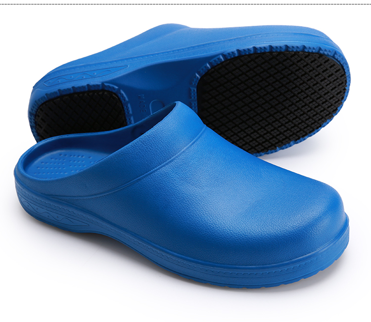 JDS CE Safety Anti-Slip Rubber Kitchen Chef Shoes Oil Resistant EVA Clogs Shoes Comfortable Men Shoes