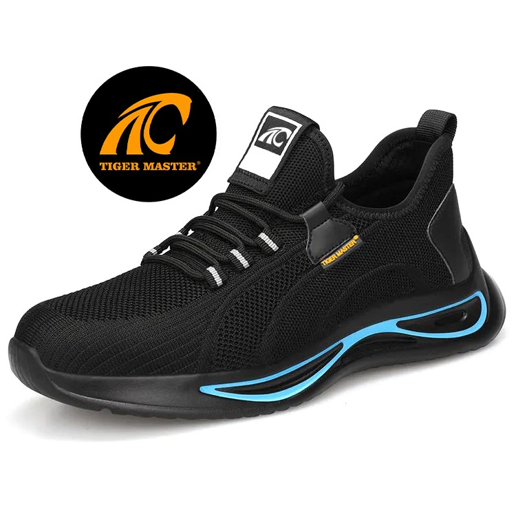 Anti Slip PU Sole Lightweight Steel Toe Fashion Sport Safety Shoes Sneaker for Men Work