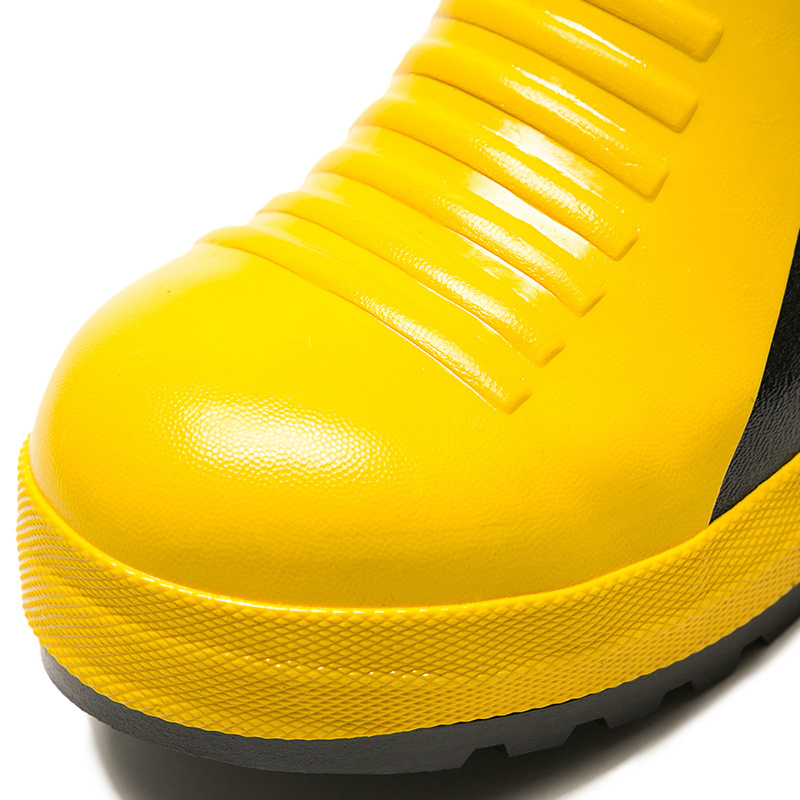 Puncture-Resistant Fireman Fire Fighting Equipment Slip-Resistant Rubber Boots for Footwear