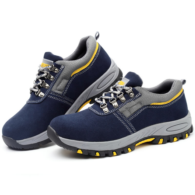 Leather safety shoes Light Weight Work shoes Industrial Worker Summer Steel Toe Safety boots Zapatos De Seguridad