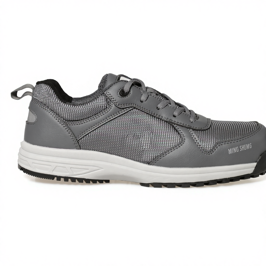 Unisex Durable Anti-Slip Lightweight Industrial Work Safety Shoes Breathable Mesh Lace-Up Steel Toe Winter Summer Footwear