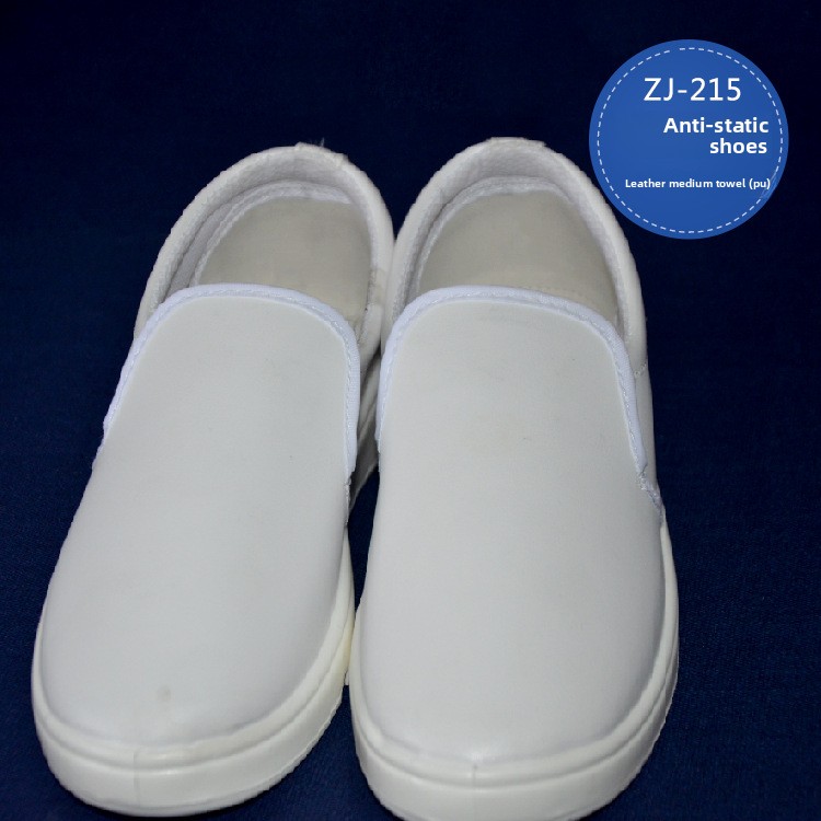Dust-Proof Anti-Static Safety Shoes PU Leather Low-Top Soft-Soled Non slip Resistant Security Guard Work Liberty Safety Shoes