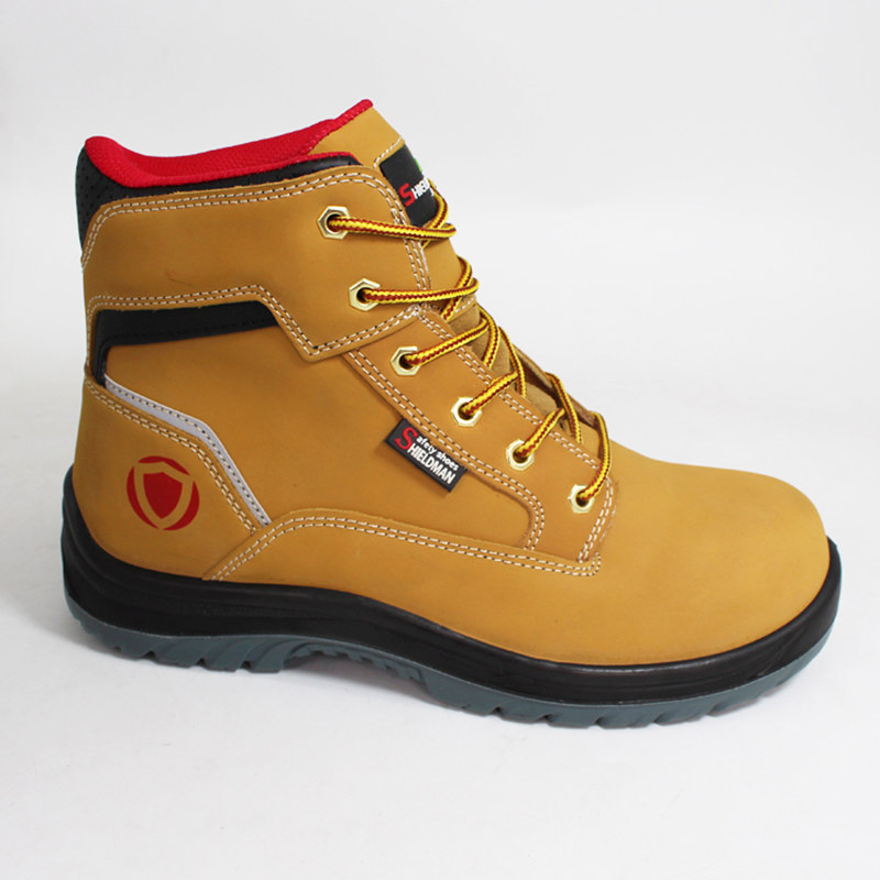 Mens Safety Work Shoess Steel Toe Cap Industrial Boots Genuine Leather