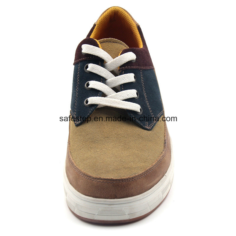 Suede Leather Anti-Slip Composite Toe Safety Work Shoe