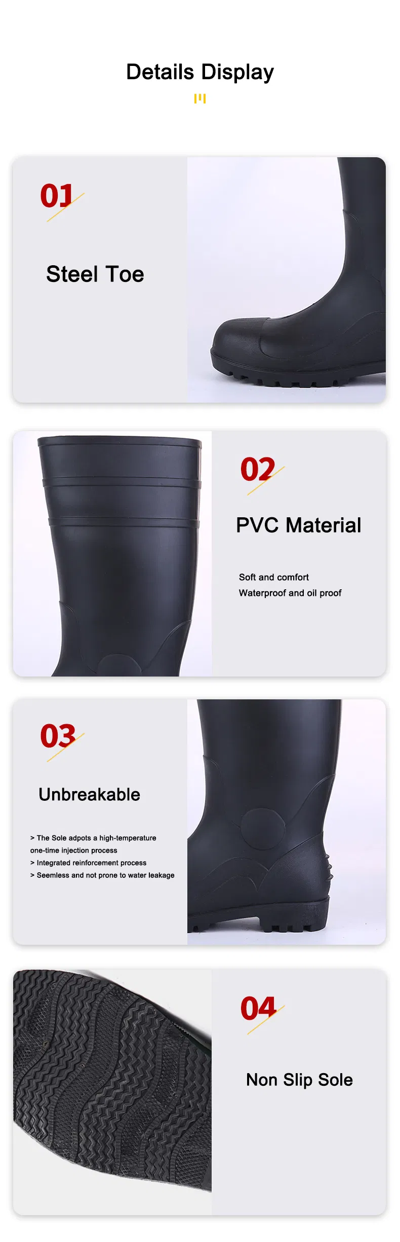 Safety Rain Boots View 11