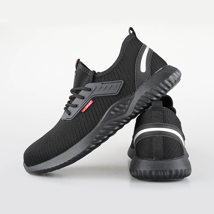 Shoes Safety Man Summer Breathable Labor protection Shoes Fly Weave Anti- Puncture Safety Shoes Steel Toe Work Boot SM003