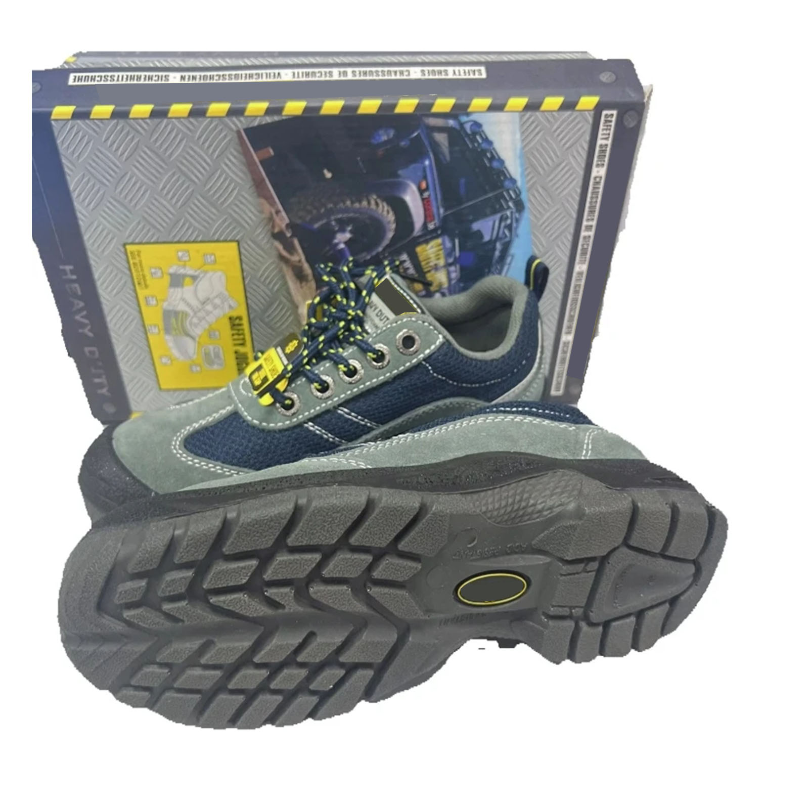 Low Cut Safety Shoe Breathable Upper Slip Resistant for Mining Construction