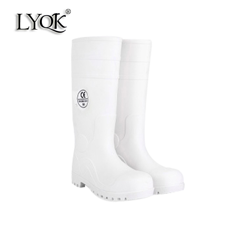 801 Double Steel Toe Midsole Waterproof Rubber PVC Working Protective Rain Boots