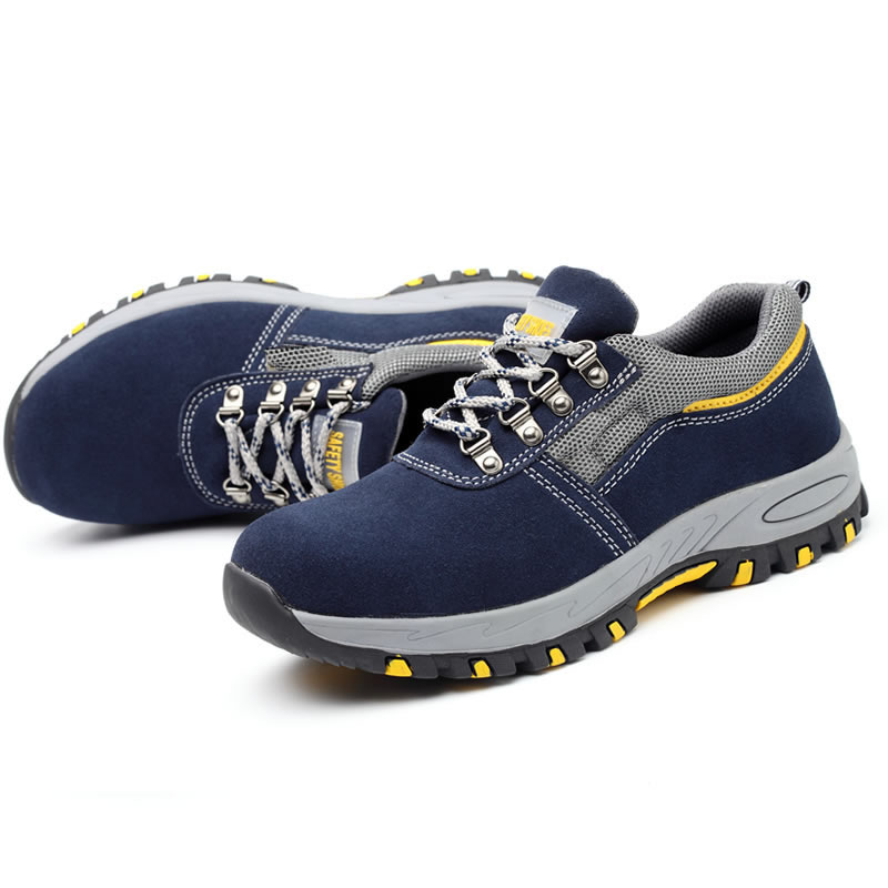 Leather safety shoes Light Weight Work shoes Industrial Worker Summer Steel Toe Safety boots Zapatos De Seguridad