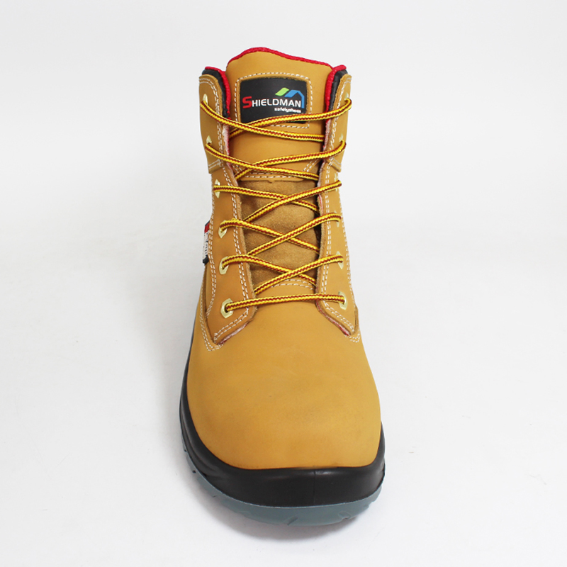 Mens Safety Work Shoess Steel Toe Cap Industrial Boots Genuine Leather