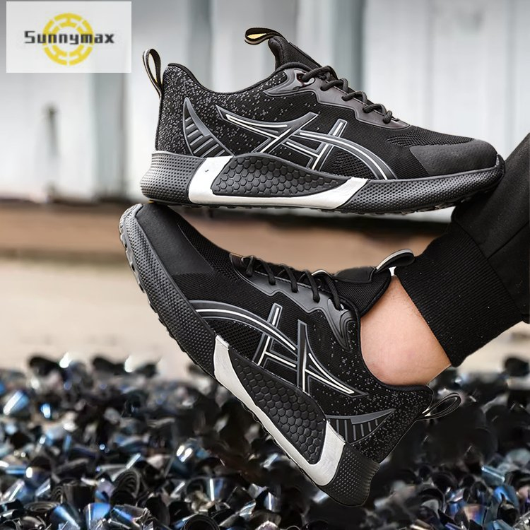 Lightweight Safety Sneakers with Woven Design for All-Day Wear