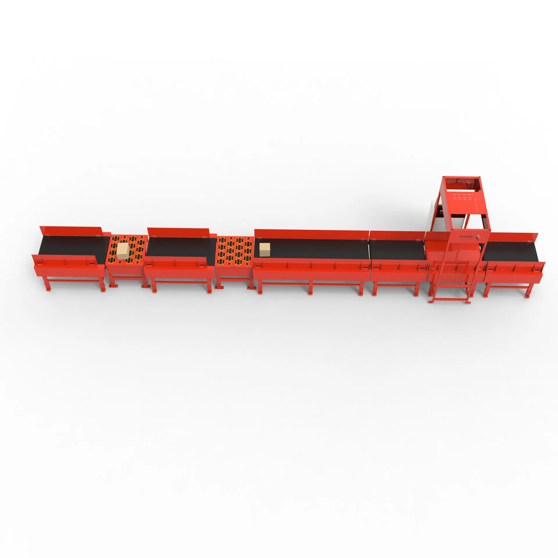Jaytom High Speed Automatic Sorting Conveyor System with Dws Scan Automated Parcel Sorter for Logistics Belt Conveyor