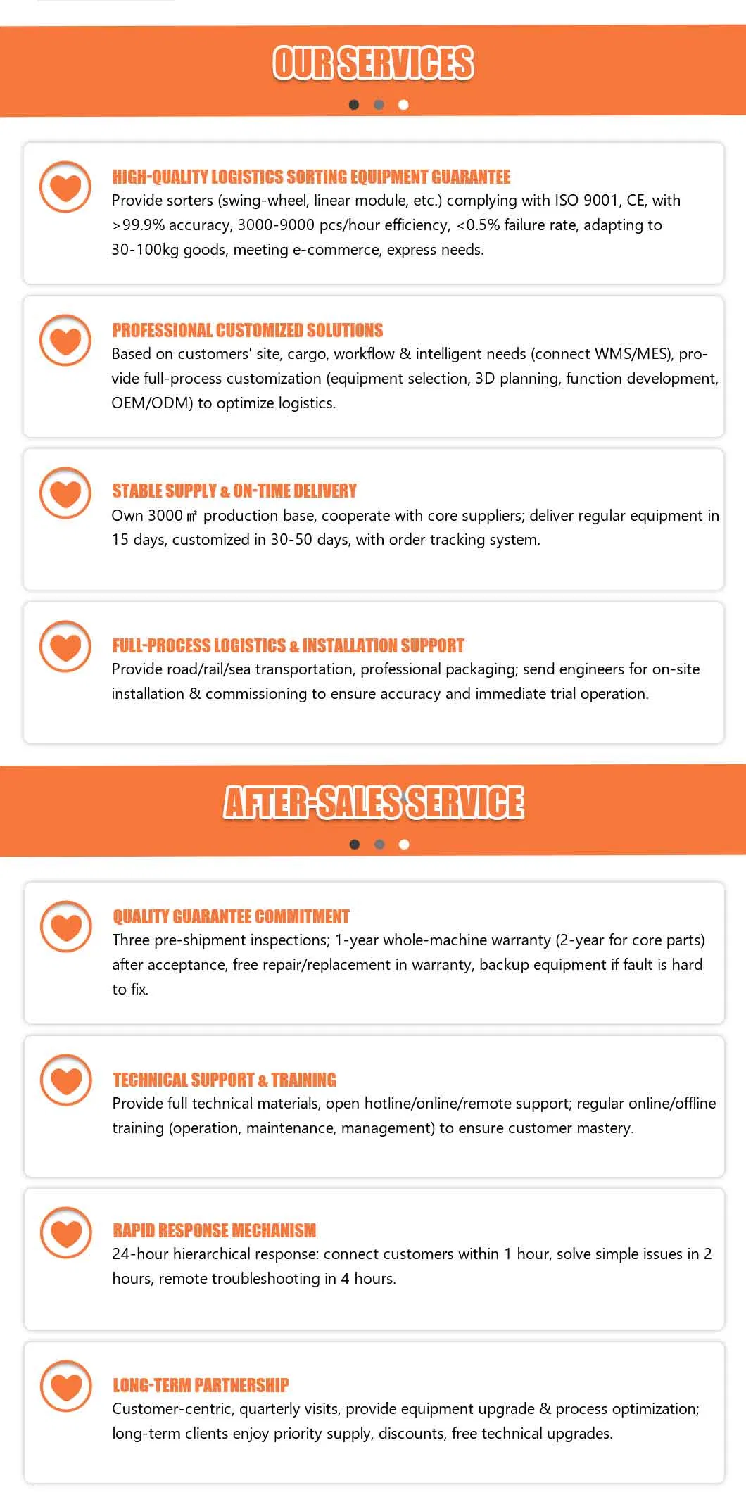 Services and Support lifecycle