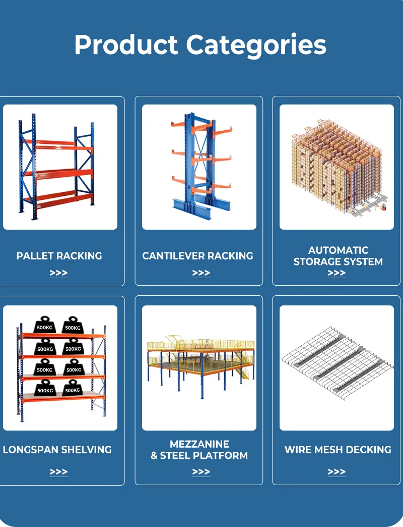 I-Beam Electrostatic Powder Coated Adjustable Cantilever Rack for Long Goods Storage