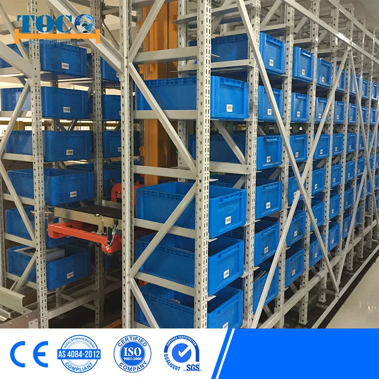 Warehouse Asrs Automatic Storage Racking System with Stacker Crane