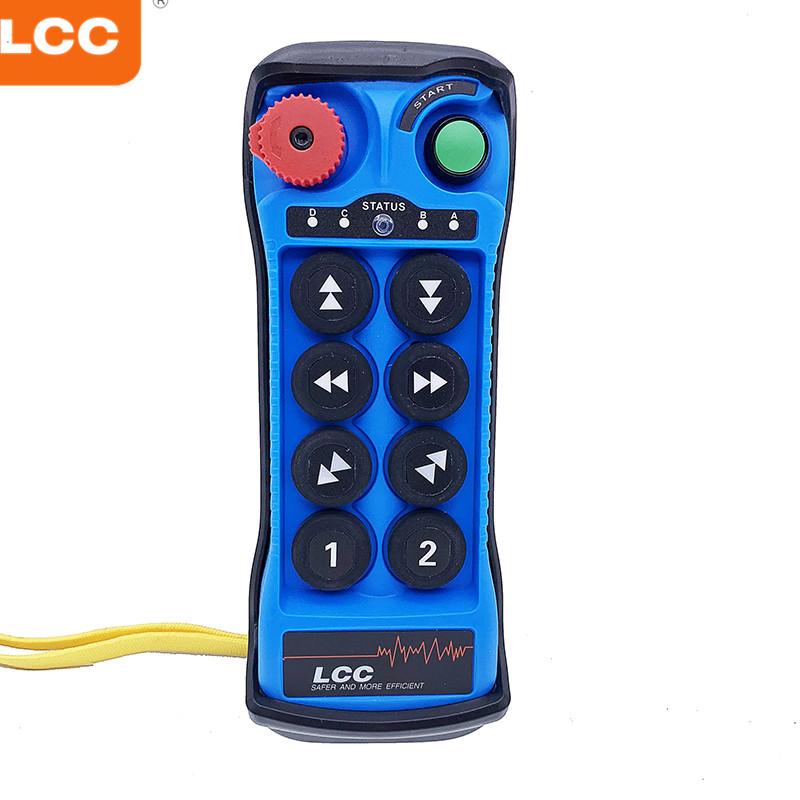 Q800 433Mhz Blue Color Industrial 8 Button Tow Truck Hoists Wireless Remote Control