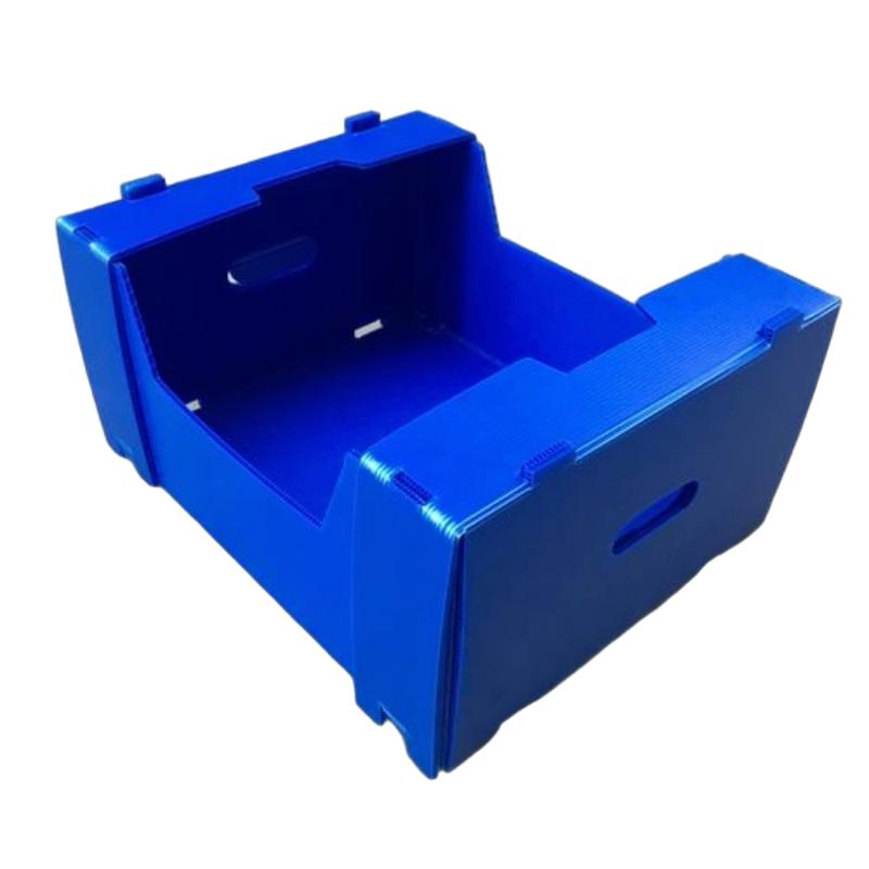 Heavy Duty PP Corrugated Turnover Box For Industrial Warehouse Storage Custom Size Available