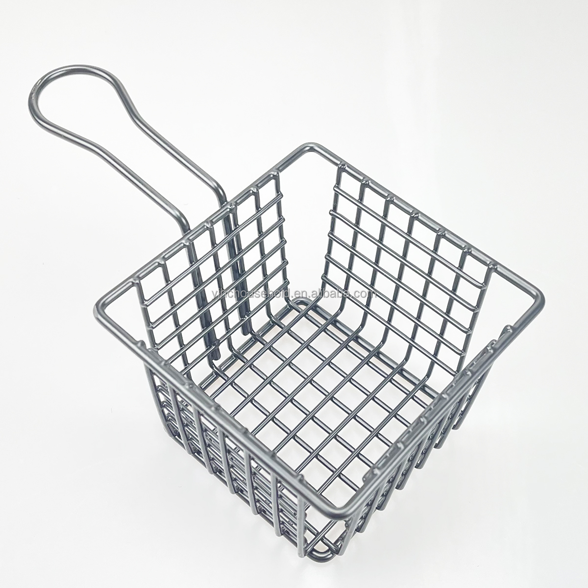 Chip Serving Basket Wire Mesh French Fries Holders Basket Snack Appetizer Platters Metal Food Display Containers