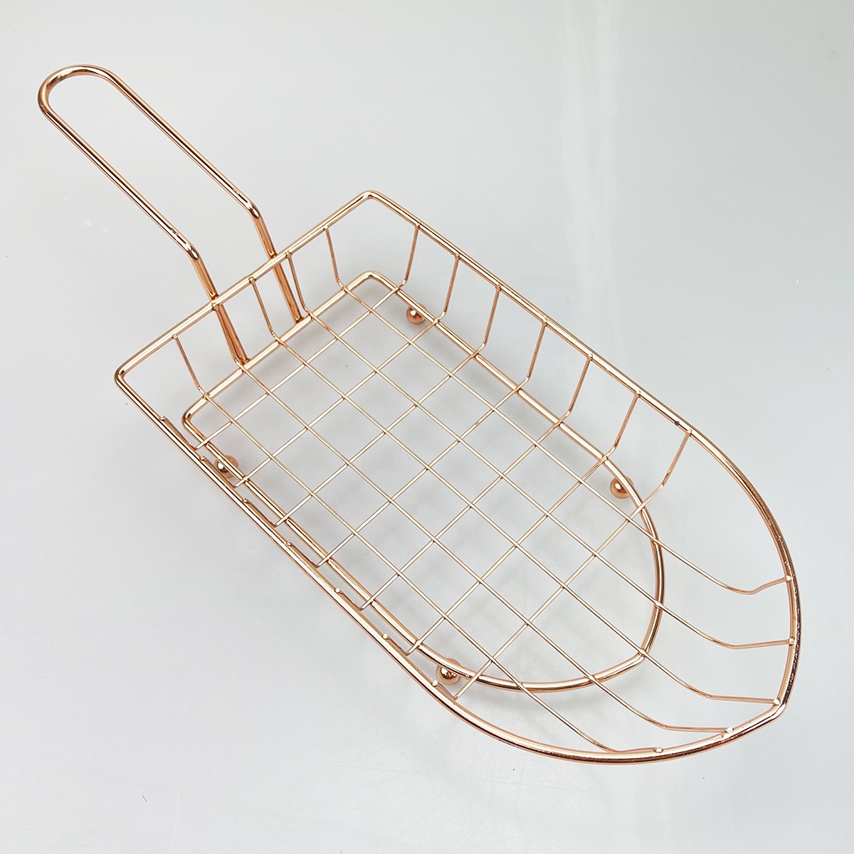 Chip Serving Basket Wire Mesh French Fries Holders Basket Snack Appetizer Platters Metal Food Display Containers