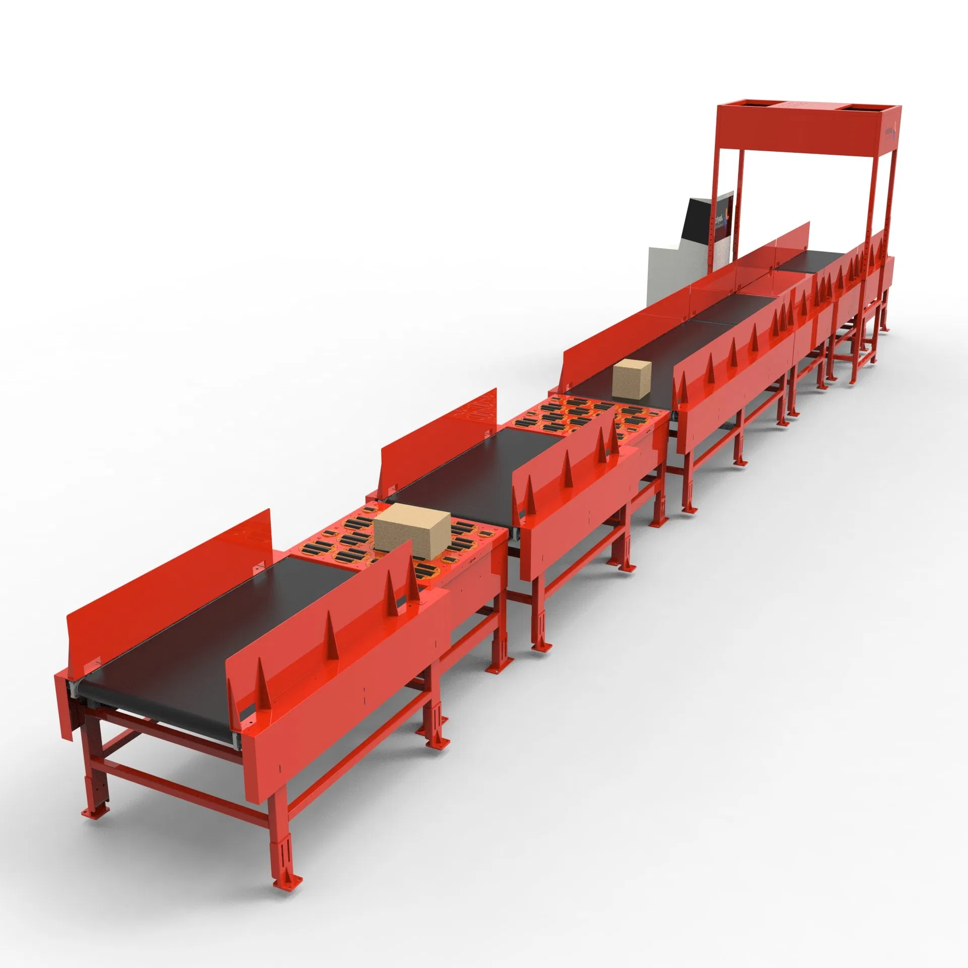 Jaytom High Speed Automatic Sorting Conveyor System with Dws Scan Automated Parcel Sorter for Logistics Belt Conveyor