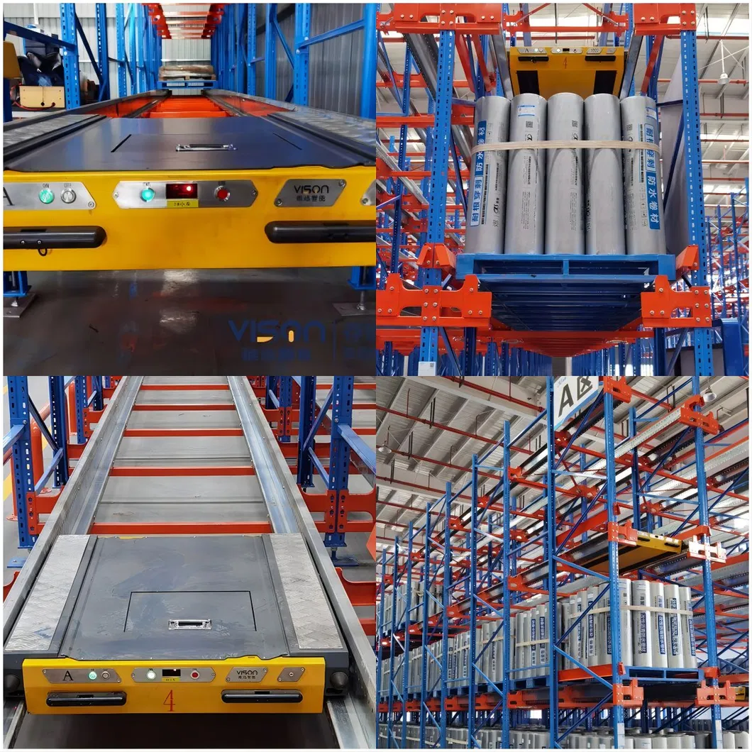 Logistics Flexible Heavy Duty Radio 2D Pallet Shuttle Racking System