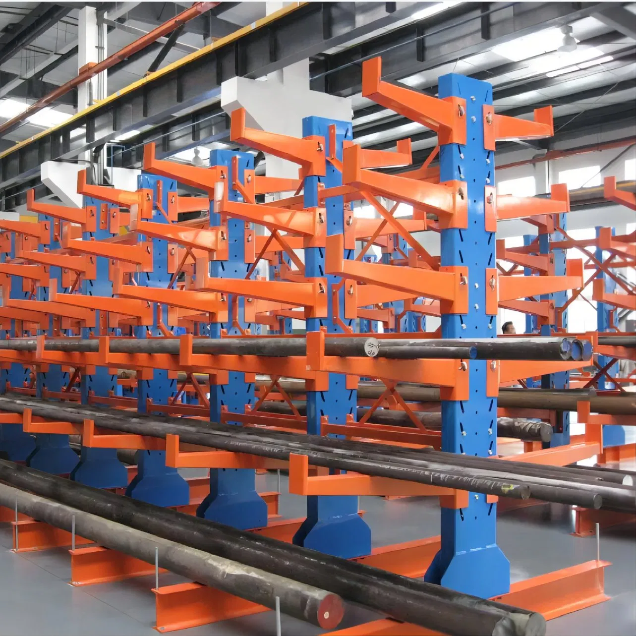 Customized Industrial Warehouse Storage Adjustable Cantilever Rack for Tube Pipe