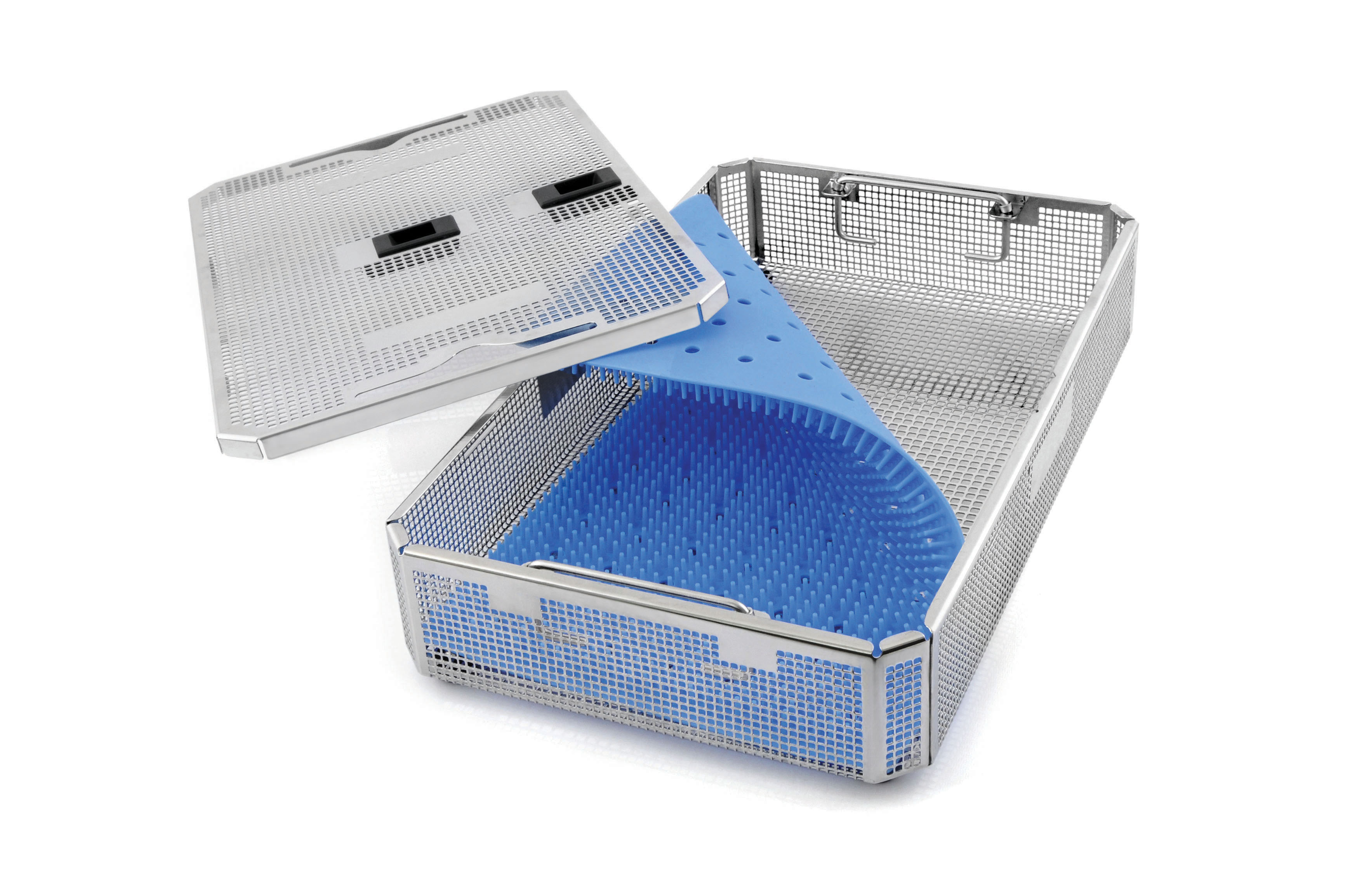 Stainless Steel Wire Mesh Storage Basket Fine Mesh Surgical Instrument Sterilization Containers Medical Box
