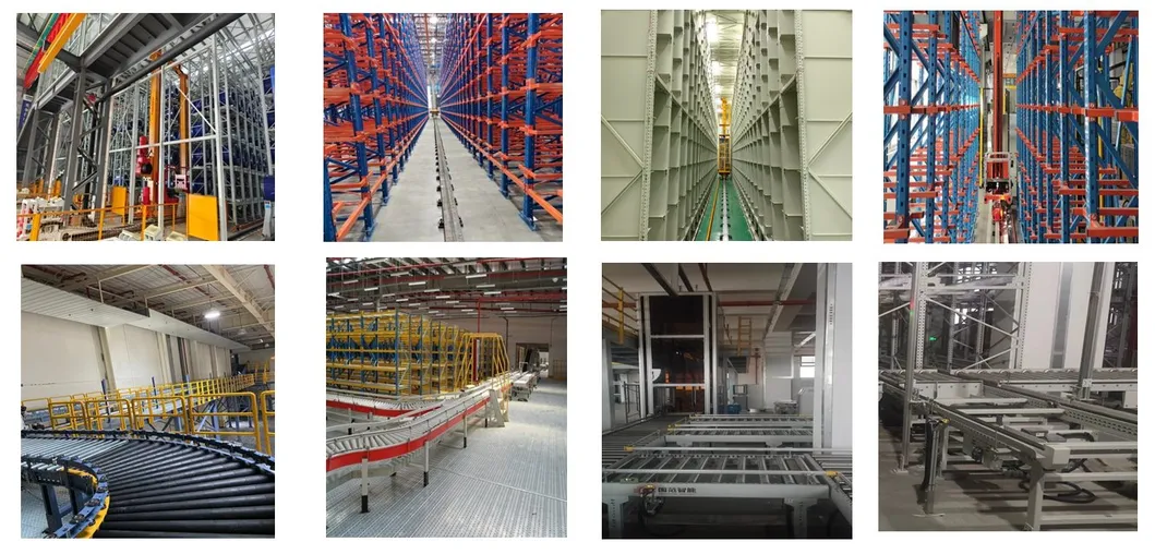 Stacker Crane and Conveyor Line Integrated Into Pallet Racking System