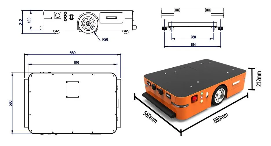 AGV Dimensions View 1