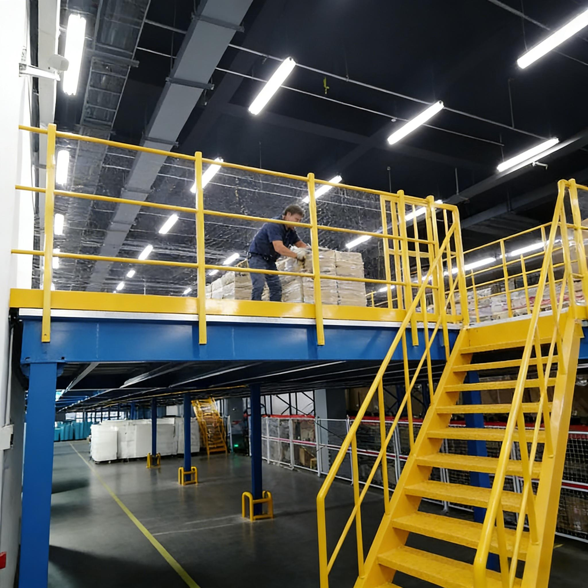 Heavy Duty Mezzanine Floor Rack Industrial Steel Platform System