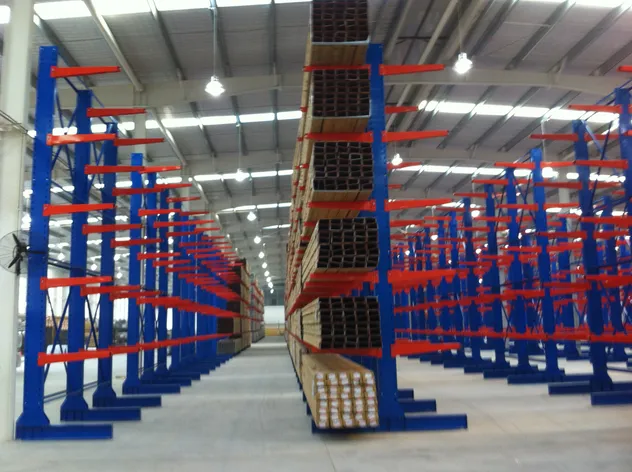 Cantilever Pallet Racks-Heavy-Duty Steel Storage System for Efficient Warehouse Storage