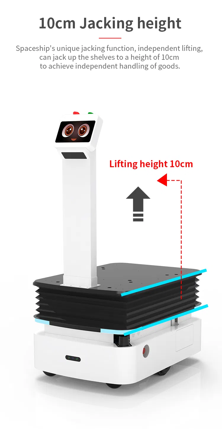 Indoor Factory Warehouse Material Delivery 300kg Agv Automated Guided Vehicle